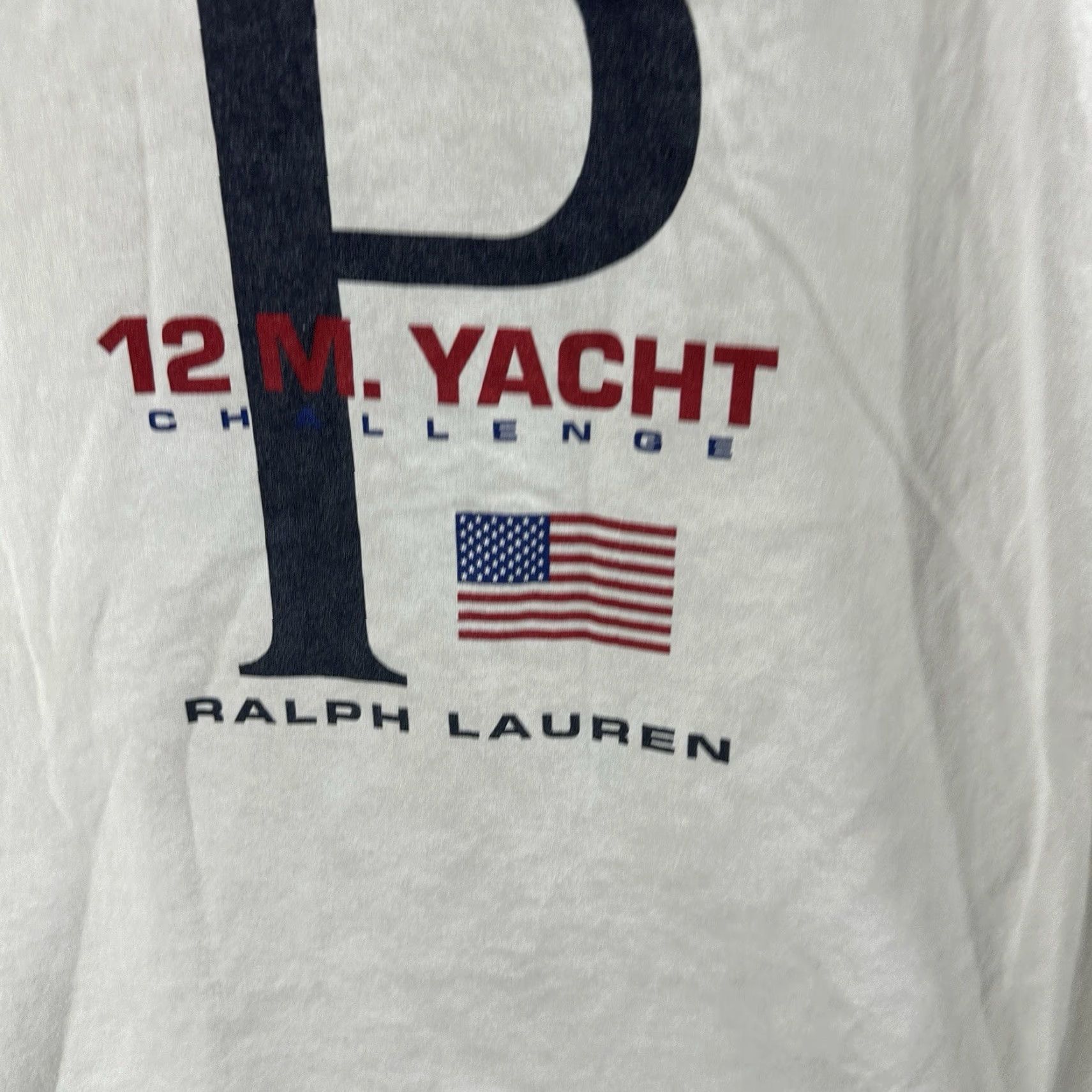 Polo Ralph Lauren Polo Ralph Lauren Shirt Mens M White 1967 Yacht Challenge Flag Logo READ VINTAGE? (But must be from original words only) Size US M / EU 48-50 / 2 - 6 Thumbnail