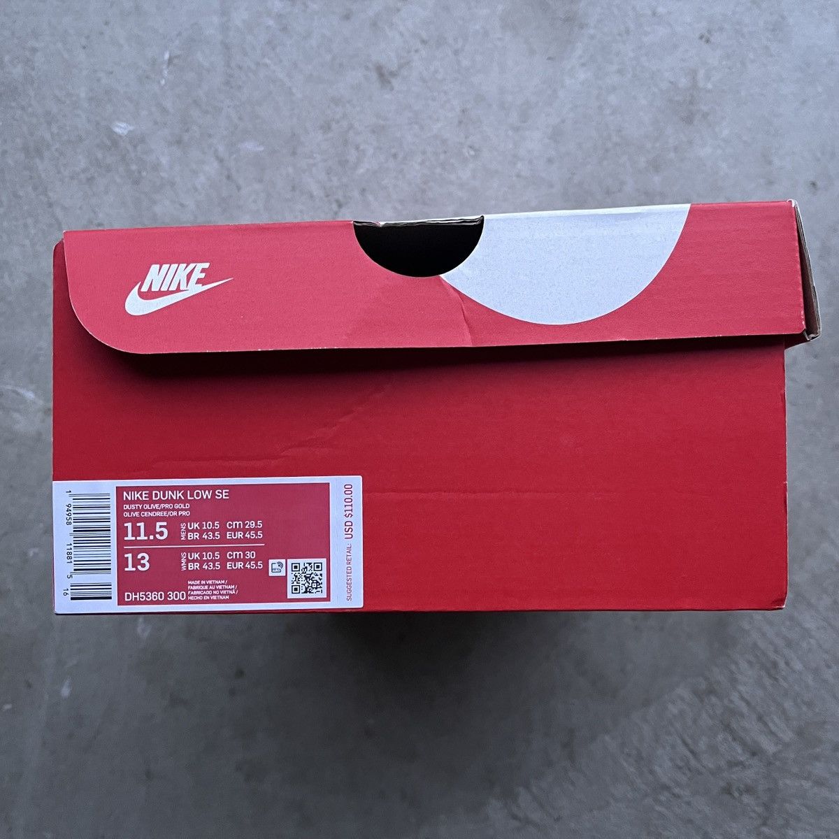 Nike Nike Dunk Low Dusty Olive Size US 11.5 / EU 44-45 - 8 Thumbnail