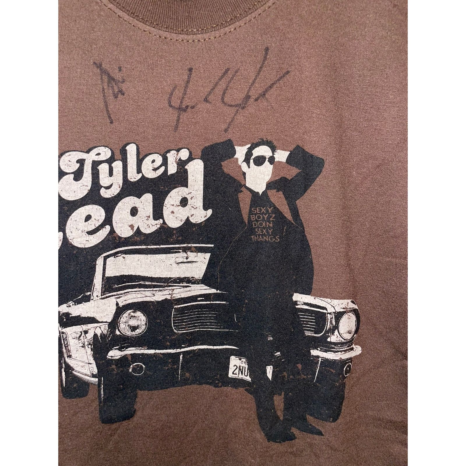 Fruit Of The Loom Vintage Tyler Read Shirt Southern Rock Band Brown Music Tee Size US M / EU 48-50 / 2 - 3 Thumbnail