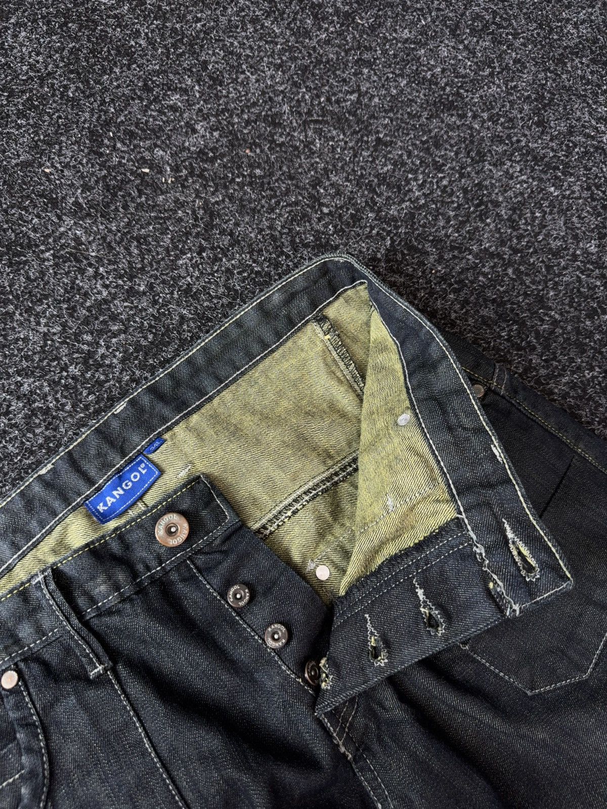 Kangol Vintage 90s Retro Y2K Baggy Kangol Denim pants Jeans Size US 34 / EU 50 - 8 Thumbnail