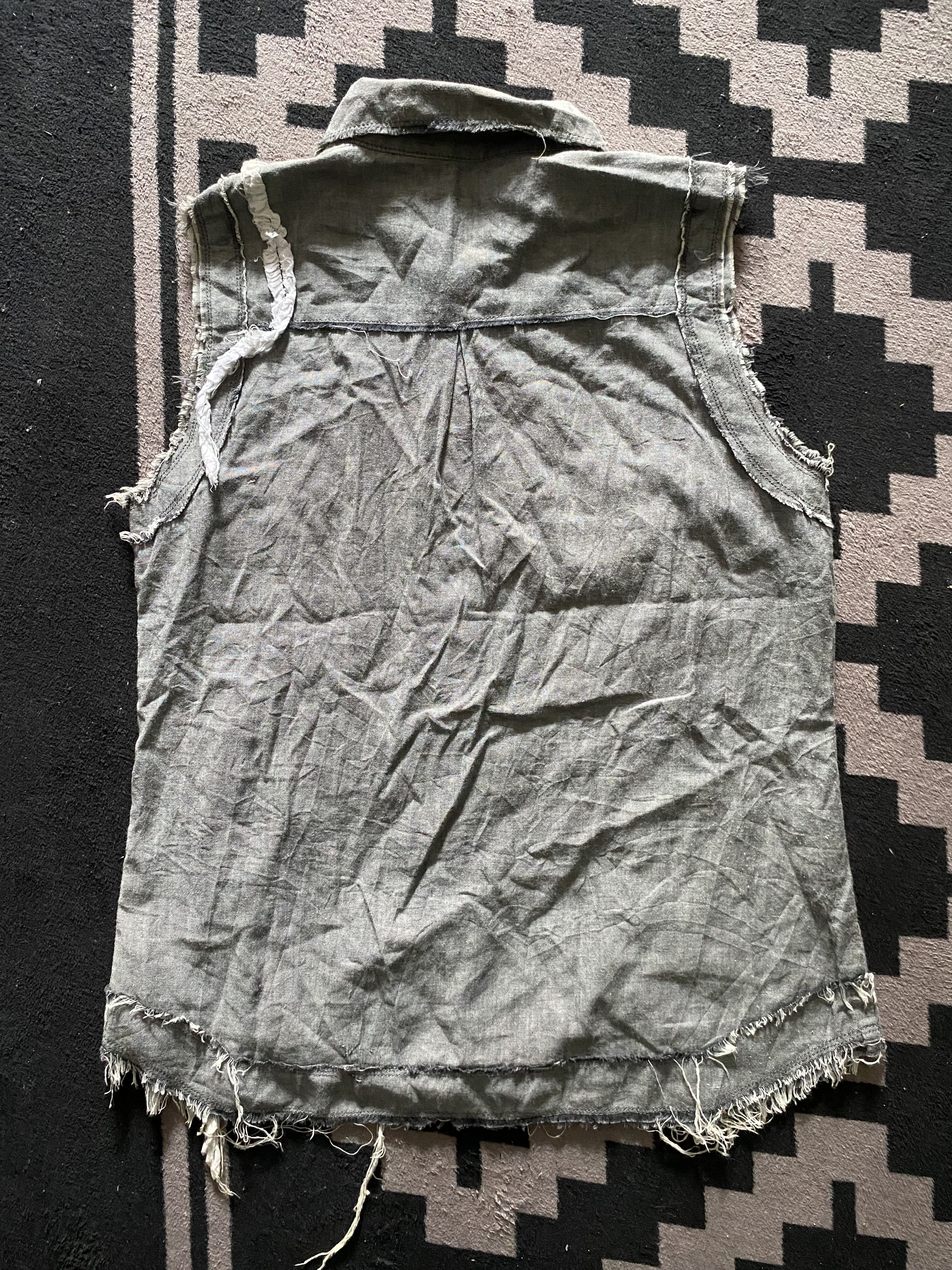 Japanese Brand algonquins patchwork spiderweb distressed button shirts Size US M / EU 48-50 / 2 - 5 Thumbnail