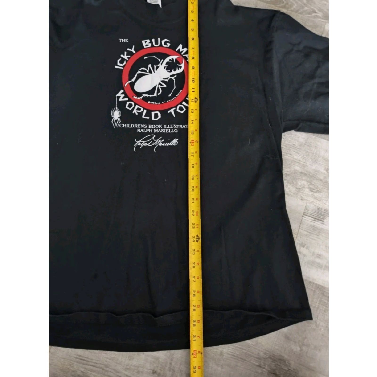 Vintage VINTAGE Cotton Deluxe Sweatshirt Men XL Black All Seasons Graphic Print Icky Bug Man USA 90s Rare Size US XL / EU 56 / 4 - 6 Thumbnail