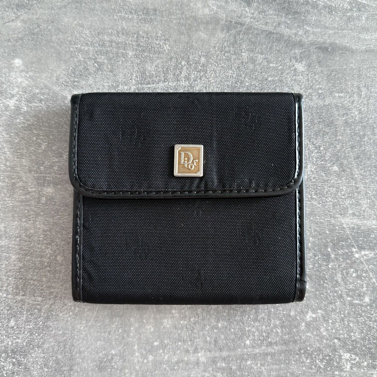 Christian Dior Monsieur Dior Wallet Black Canvas Leather Vintage from 1980’ Size ONE SIZE - 1 Thumbnail