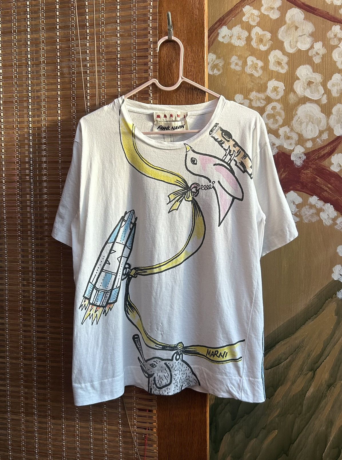 Marni X Frank Navin Graphic Print T-Shirt Size 40