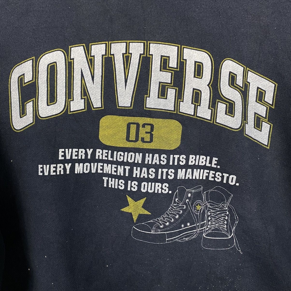 Japanese Brand Vintage Sweatshirt Converse Big Logo Size US L / EU 52-54 / 3 - 13 Thumbnail