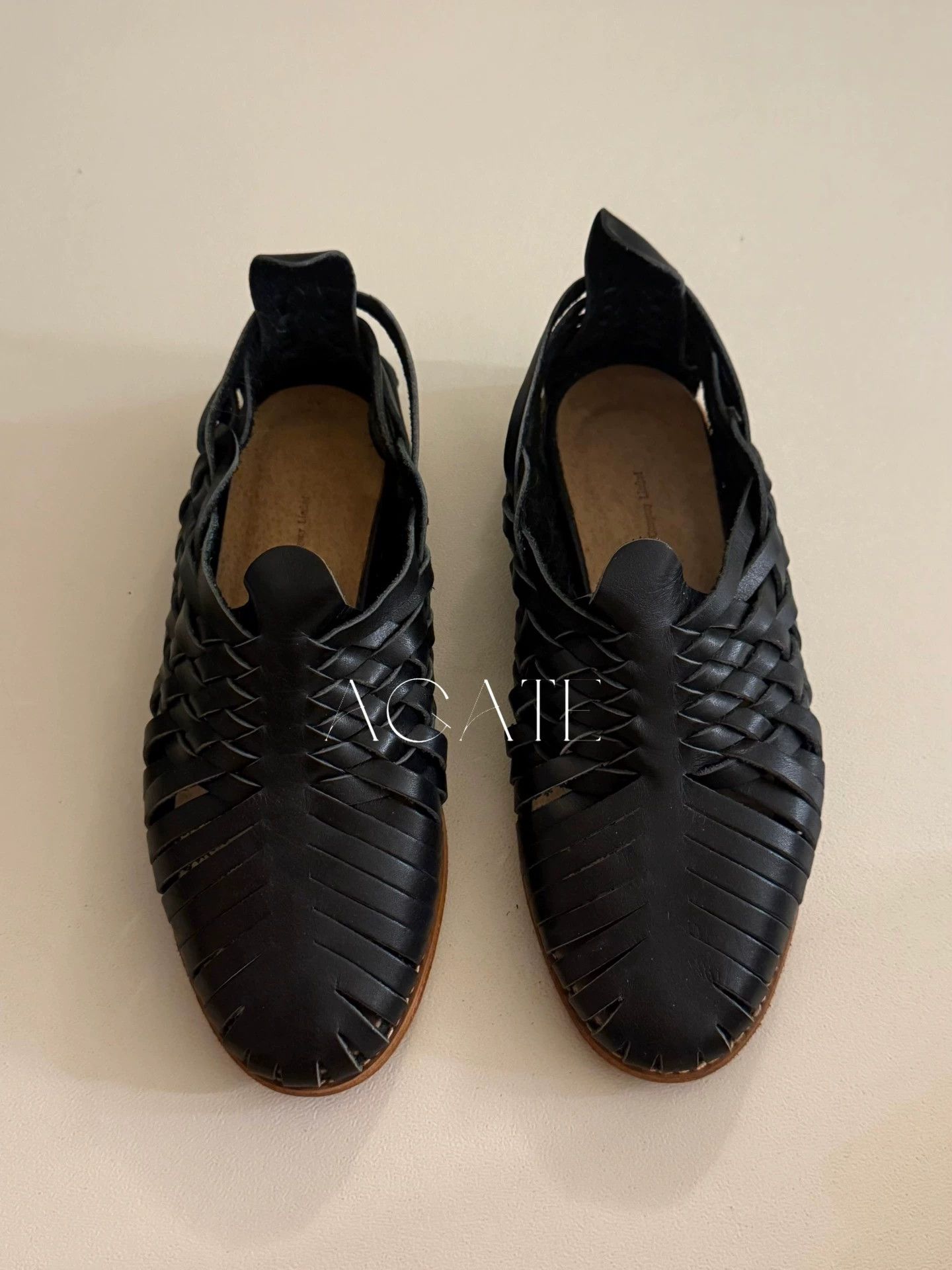 Yohji Yamamoto Yohji Yamamoto New Handmade Woven Leather Shoes 36-37 Size US 6 / IT 36 - 2 Thumbnail