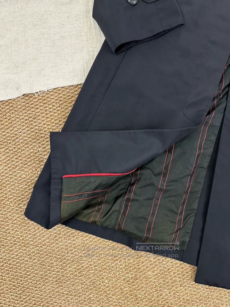 Hermes Hermes Silk Windproof Long Coat Trench Jacket, Black Size S / US 4 / IT 40 - 4 Thumbnail
