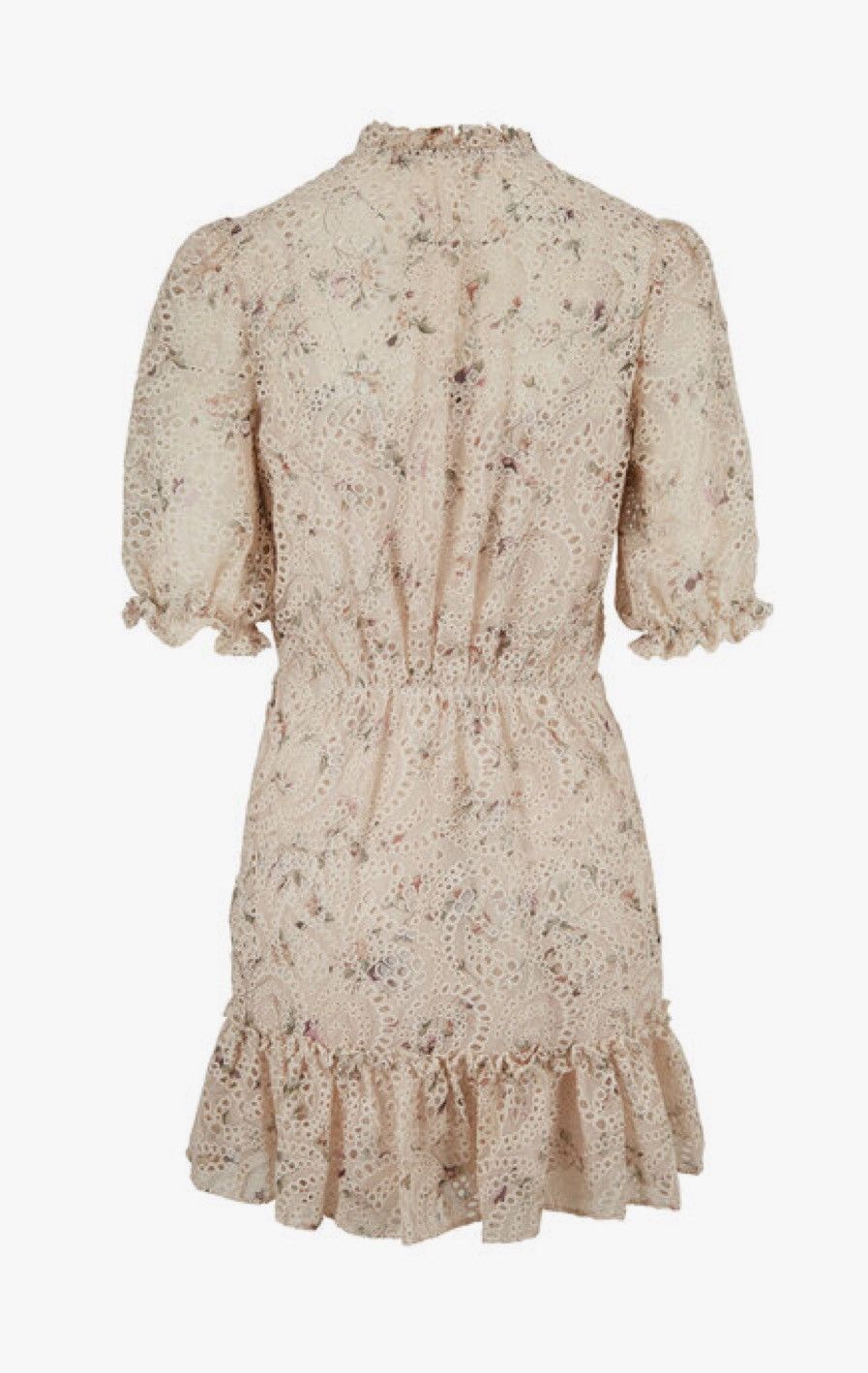 Veronica Beard Veronica Beard JAX EYELET PUFF SLEEVE MINI DRESS IN IVORY Size XS / US 0-2 / IT 36-38 - 2 Thumbnail