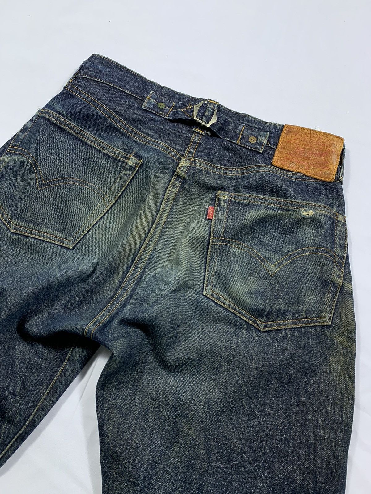 Levi's Vintage Clothing Vintage Levis 201XX Big E Selvedge Button Denim Jeans Size US 30 / EU 46 - 7 Thumbnail
