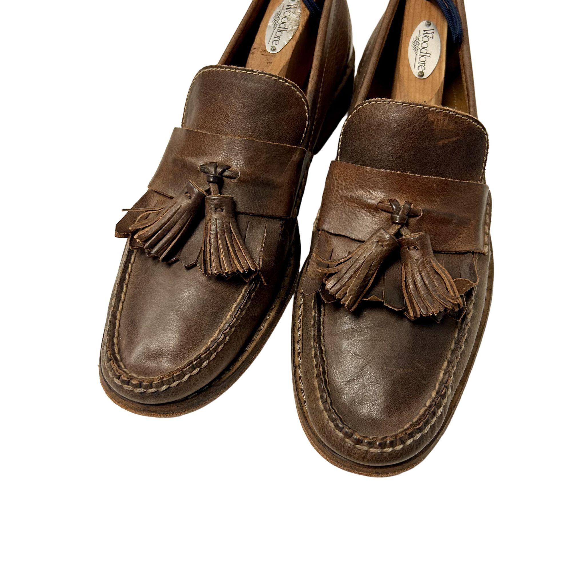 Cole Haan Cole Haan Oiled Leather Casual DRESS Shoe KILTIE Tassel Shoe Size US 9 / EU 42 - 6 Thumbnail
