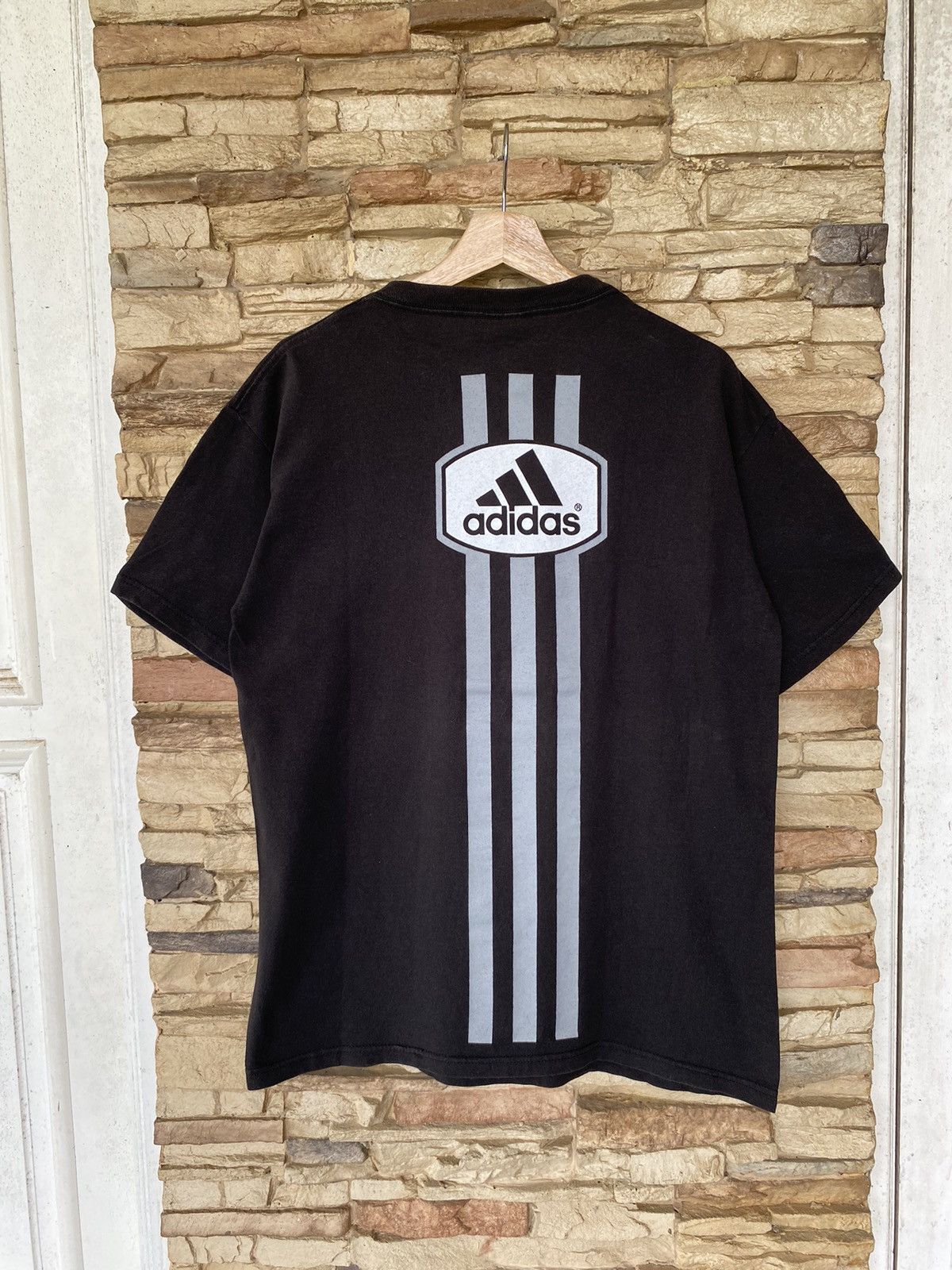 Adidas × Vintage Vintage Y2K Adidas Backhit Tees Size US L / EU 52-54 / 3 - 8 Thumbnail
