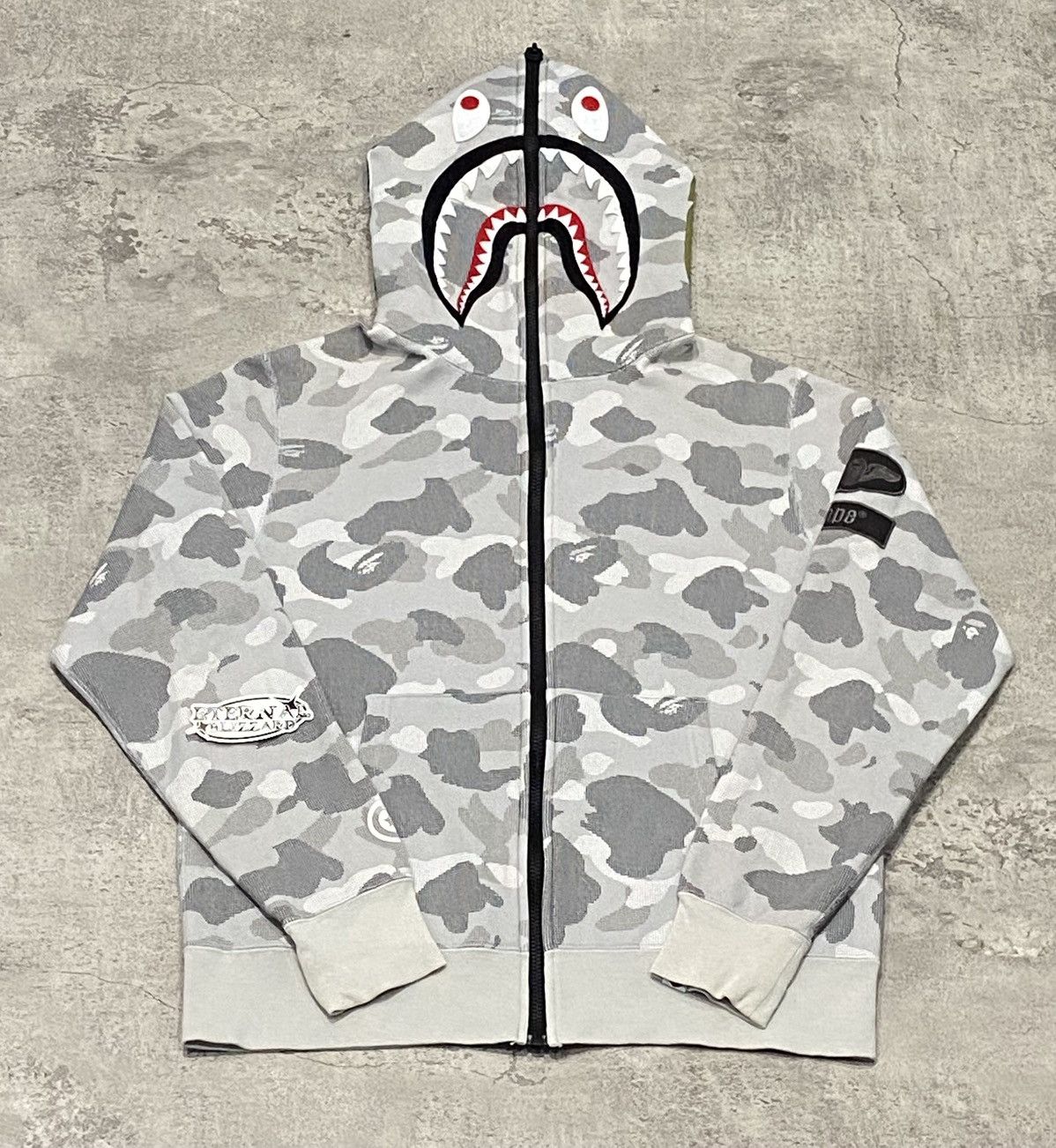 Bape Bape Shark Dot Camo Full Zip Hoodie Size US L / EU 52-54 / 3 - 1 Thumbnail