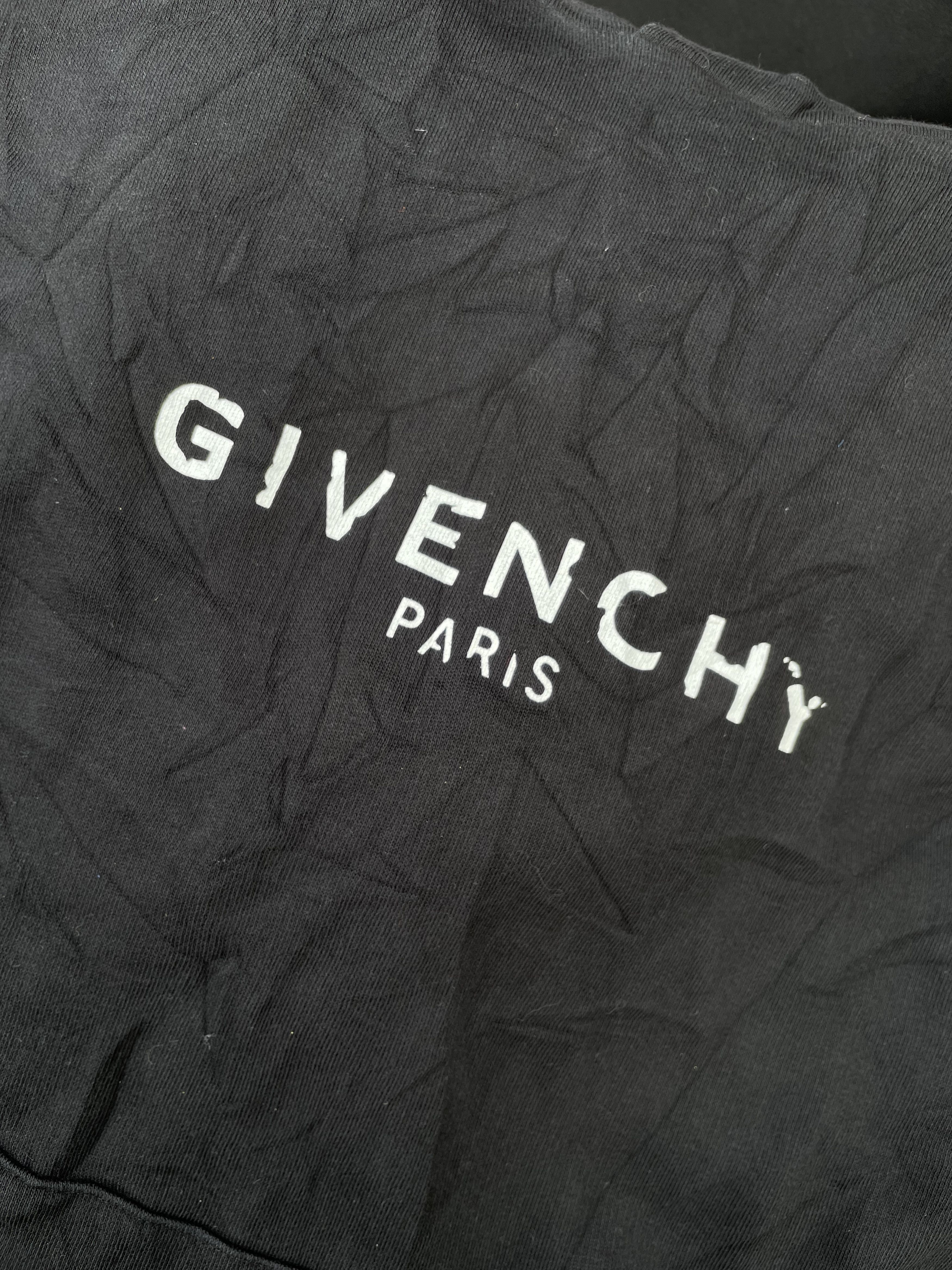 Givenchy ☄️Givenchy black distressed logo hoodie Size US XS / EU 42 / 0 - 4 Thumbnail