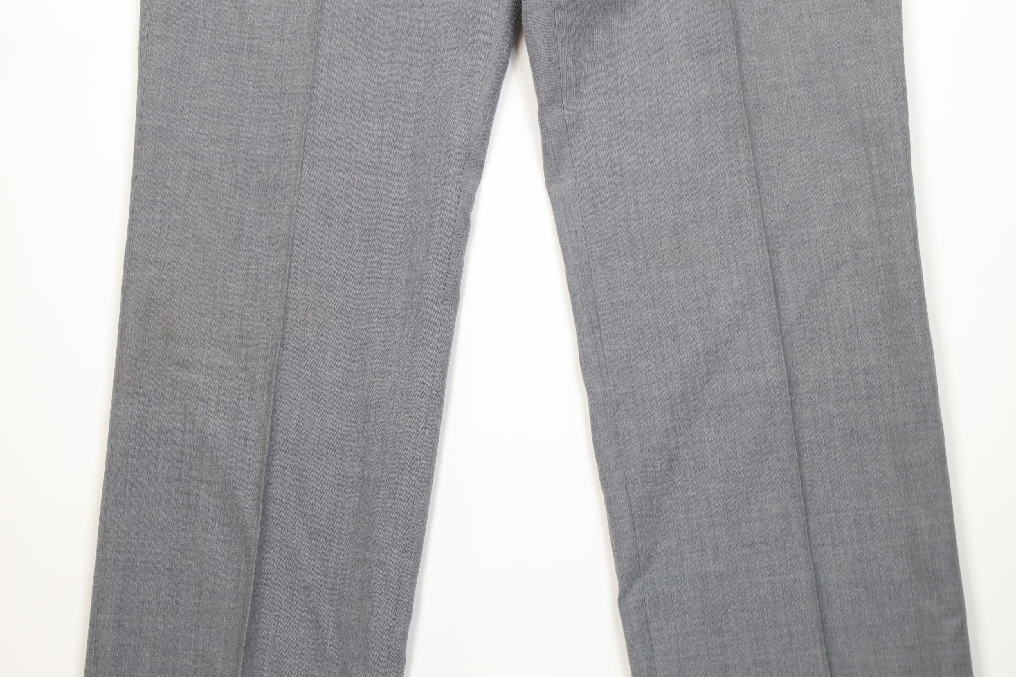 Vintage Vintage 90s Streetwear Wool Blend Wide Leg Chino Pants Gray Size US 36 / EU 52 - 3 Thumbnail