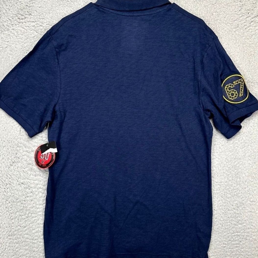 Vintage Colosseum West Virginia Mountaineers Polo Shirt Mens Small Navy Blue Rugby Size US S / EU 44-46 / 1 - 4 Thumbnail