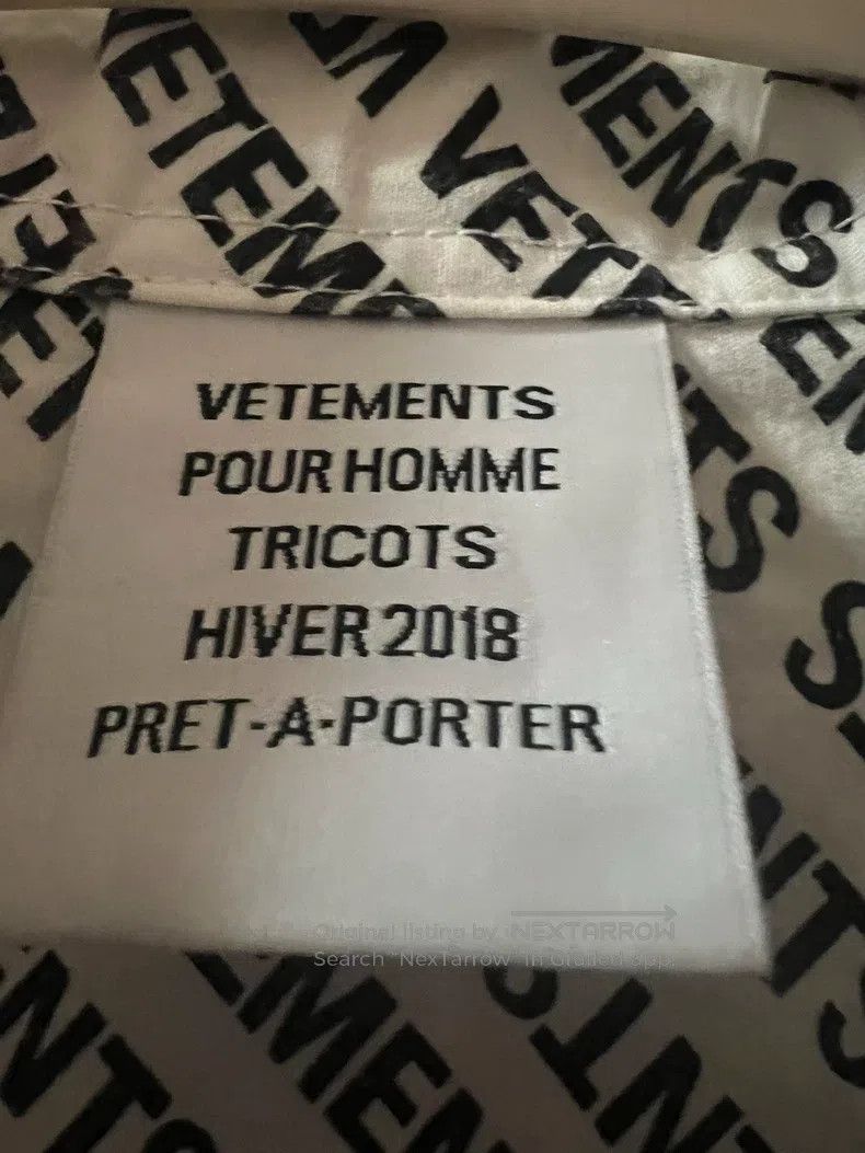 Vetements Vetements Letter Print Shirt Size US XXS / EU 40 - 4 Thumbnail