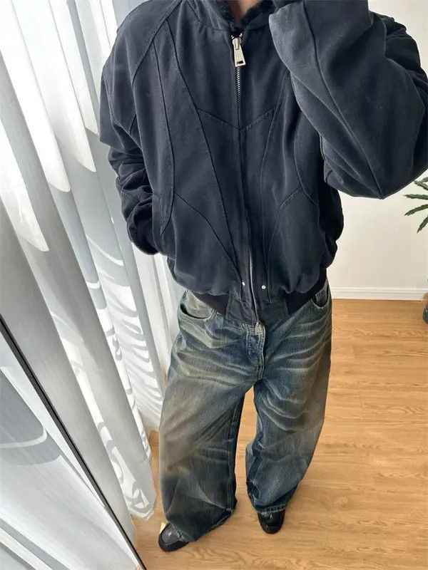 Jean Akiyama x Arisa Baggy Light Wash Wide Leg Denim Jeans Size US 32 / EU 48 - 5 Thumbnail