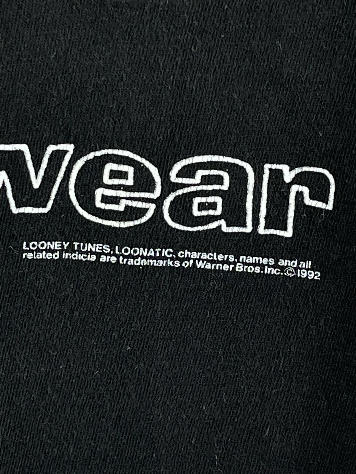 Vintage × Warner Bros Vintage 1992' Loonatic Logo Print Looney Tunes T shirt tee Size US XL / EU 56 / 4 - 6 Thumbnail
