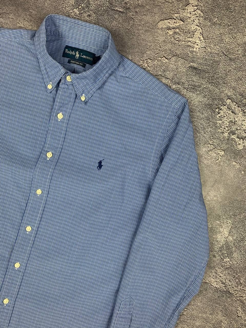 Polo Ralph Lauren Polo Ralph Lauren Men's Blue Check Shirt Button Down Size US L / EU 52-54 / 3 - 3 Thumbnail