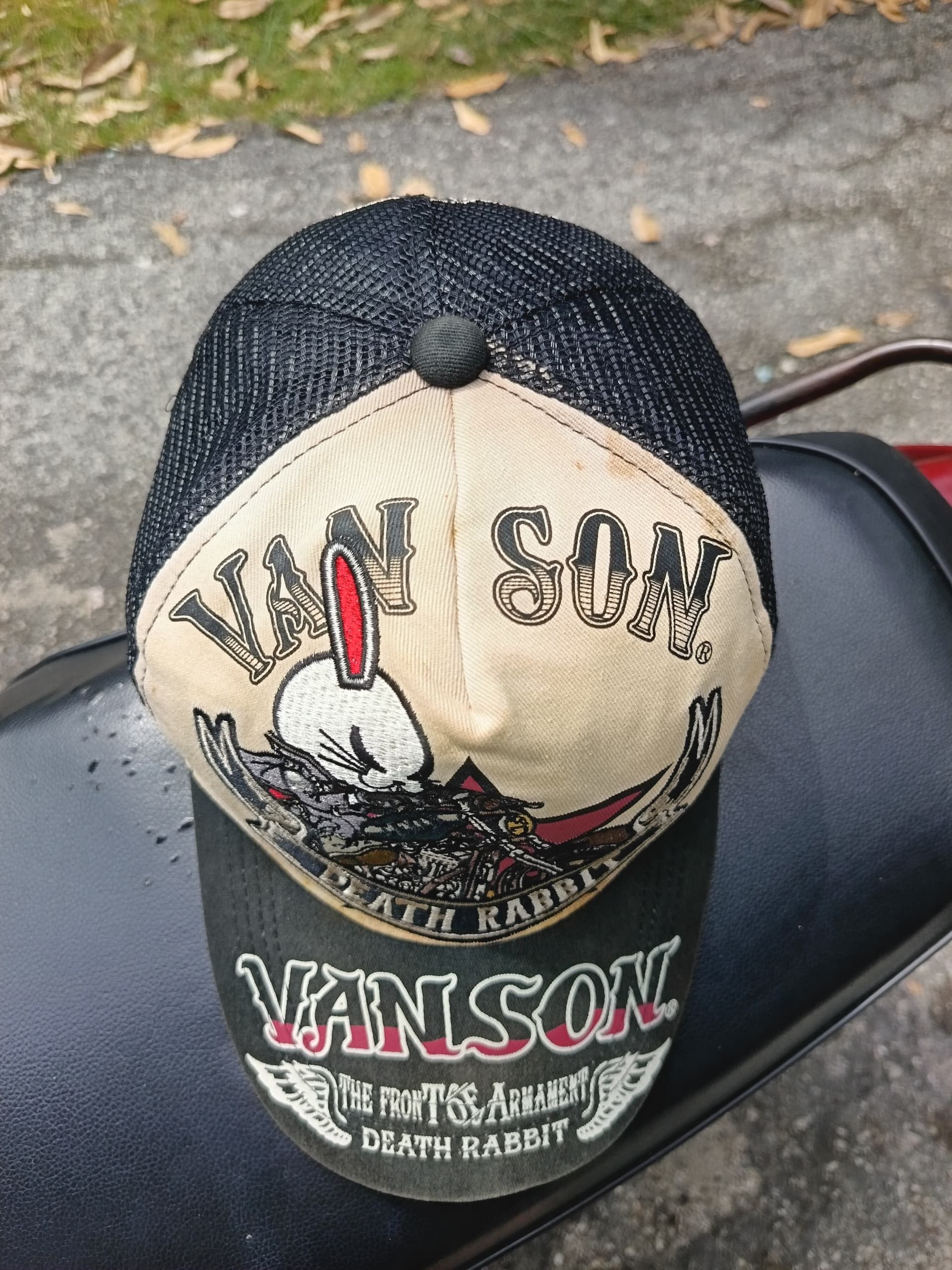 Vanson Leathers × Vintage Vanson death rabbit trucker snapback vintage hat Size ONE SIZE - 4 Thumbnail