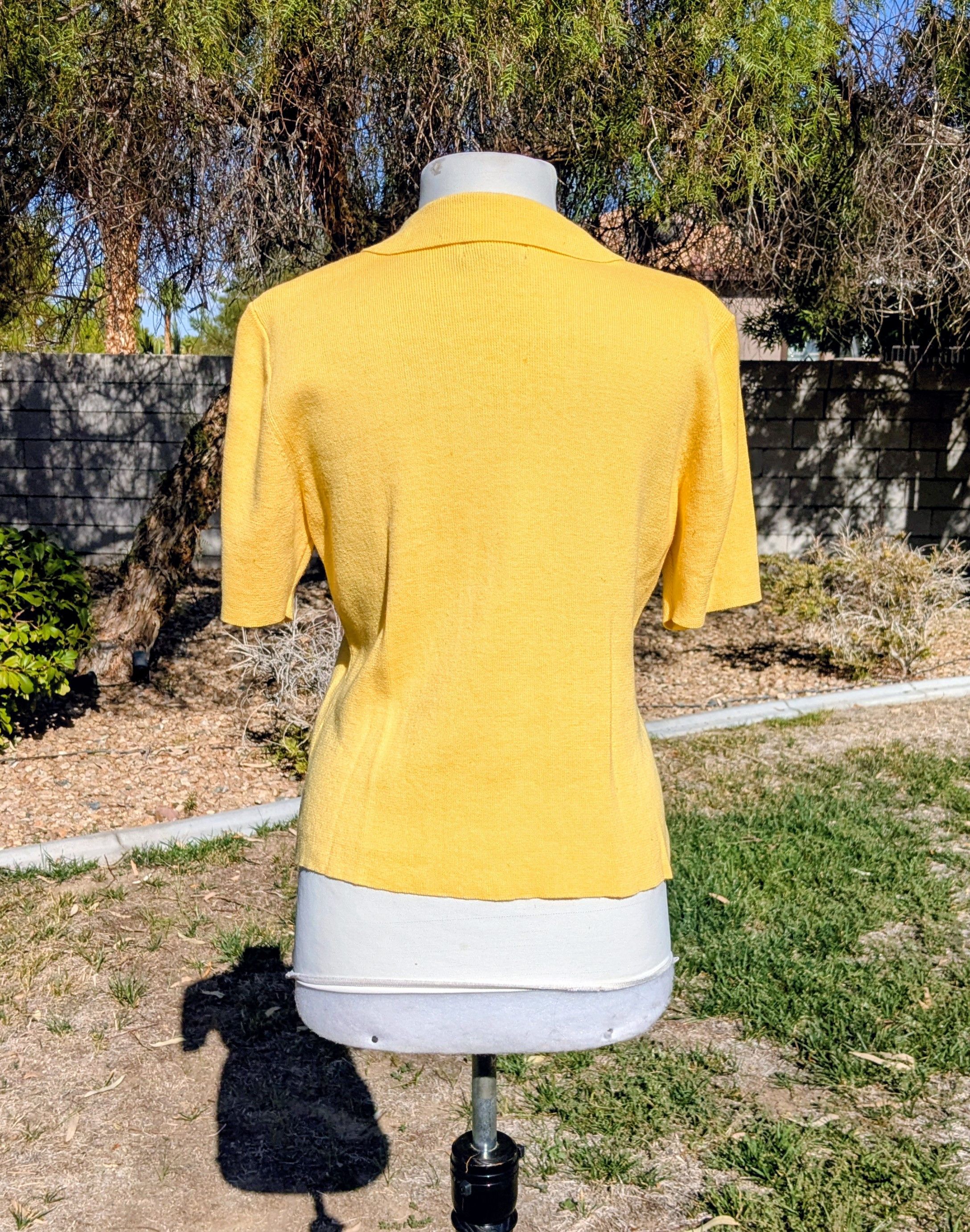 Other VTG Designers Originals Studio Sun Yellow Sweater Shirt Size M / US 6-8 / IT 42-44 - 4 Thumbnail