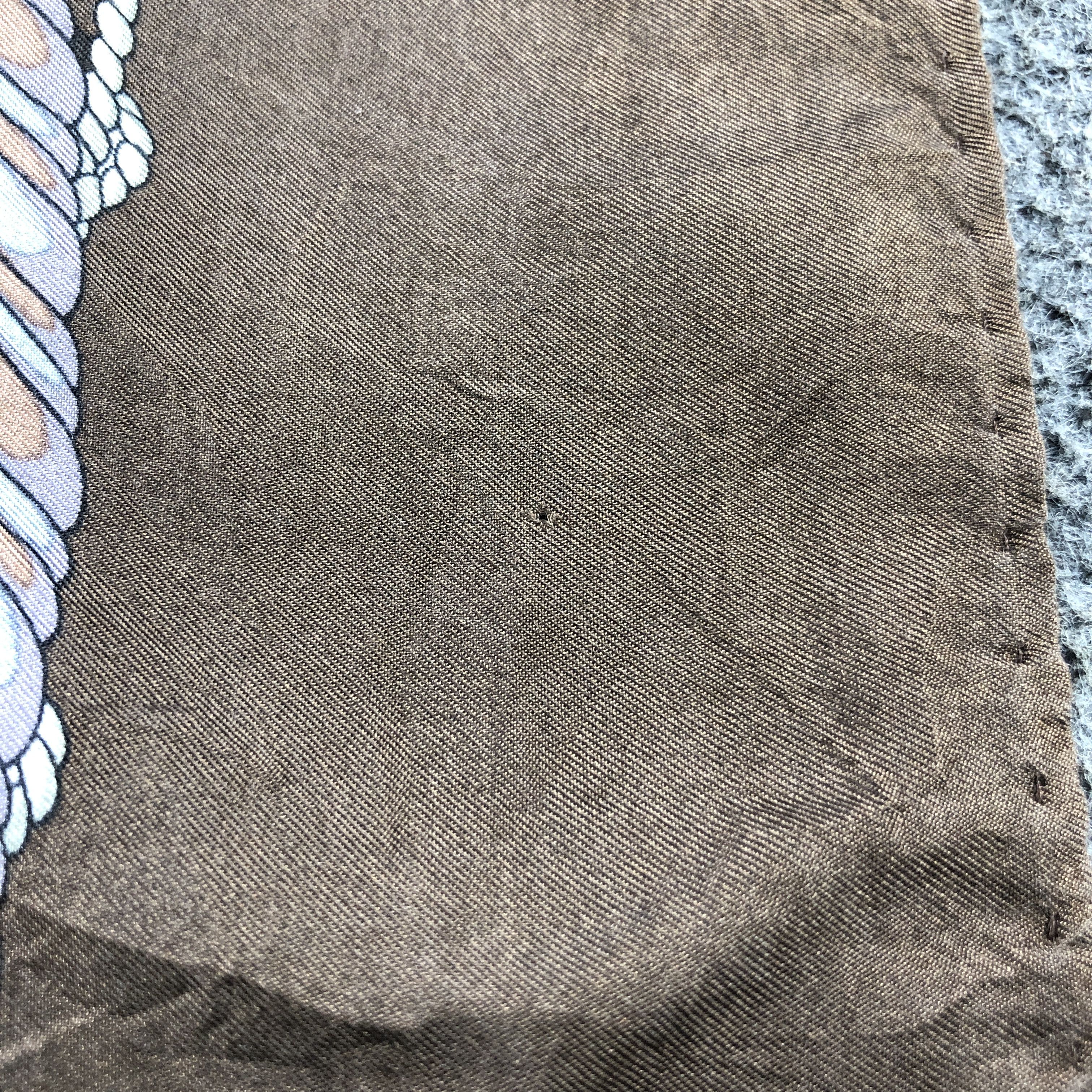Vintage Manolo Borromeo Luxury Hand Rolled Silk Scarf M1175 Size ONE SIZE - 7 Thumbnail
