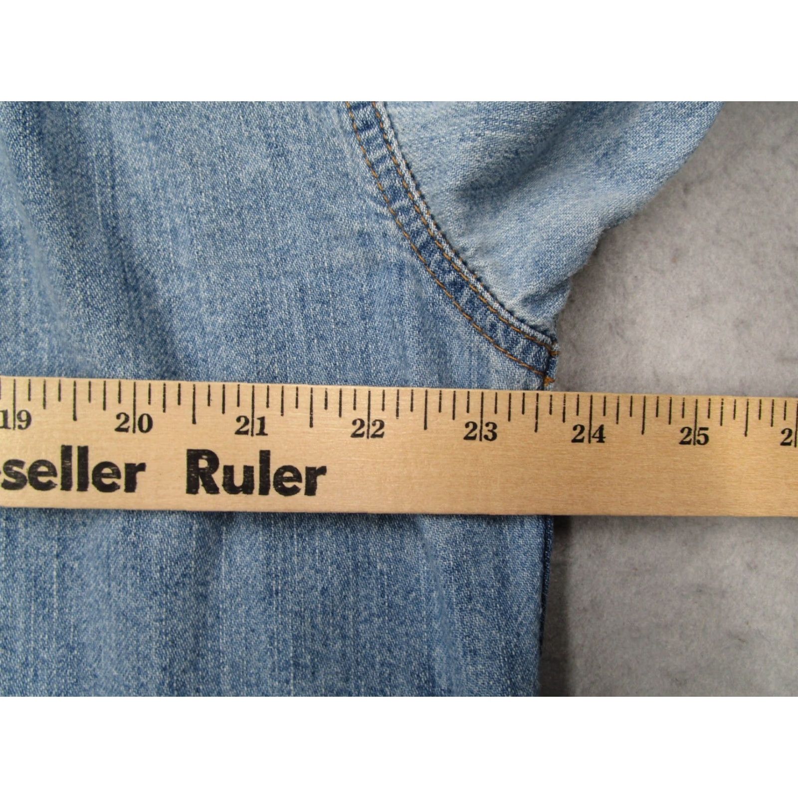 Levi's Levis Shirt Mens Large Blue Denim Button Up Workwear Rancher Rodeo Size US L / EU 52-54 / 3 - 7 Thumbnail