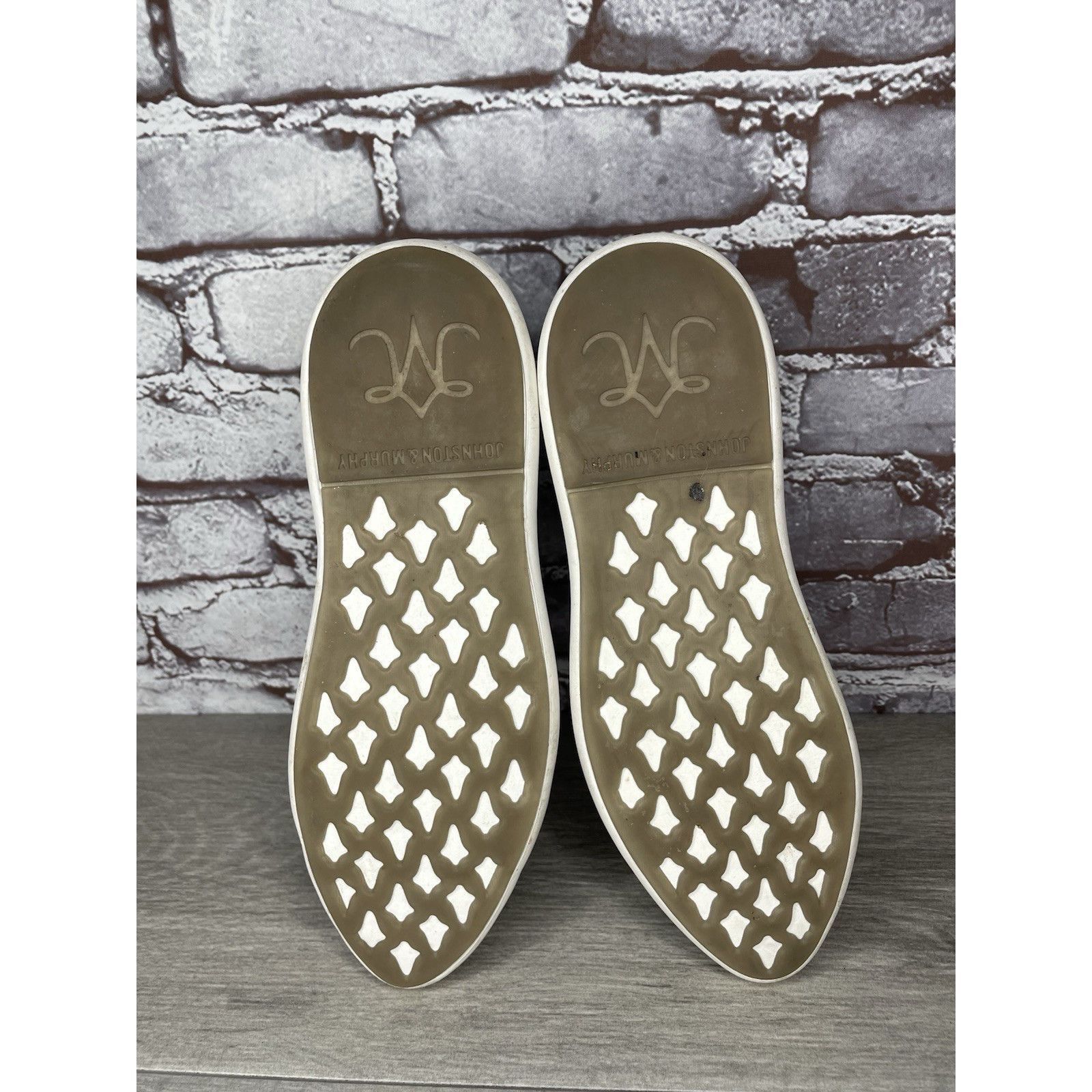 Johnston & Murphy Johnston & Murphy Tru Foam Dakota Silver Leather Sneakers Sh Size US 8 / IT 38 - 18 Thumbnail