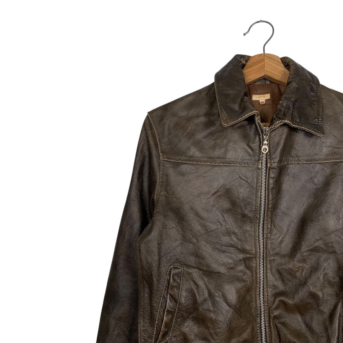 Japanese Brand Japanese Brand A Via Bus Motorcycle Riding Leather Jacket Size S / US 4 / IT 40 - 6 Thumbnail