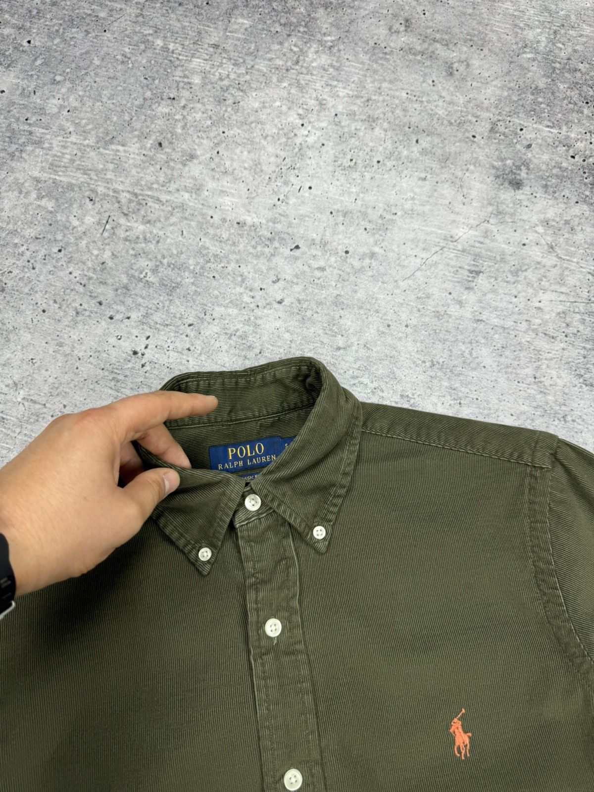 Designer × Polo Ralph Lauren Vintage Y2K Ralph Lauren Corduroy Flannel Shirt Travis Scott Size US S / EU 44-46 / 1 - 9 Thumbnail
