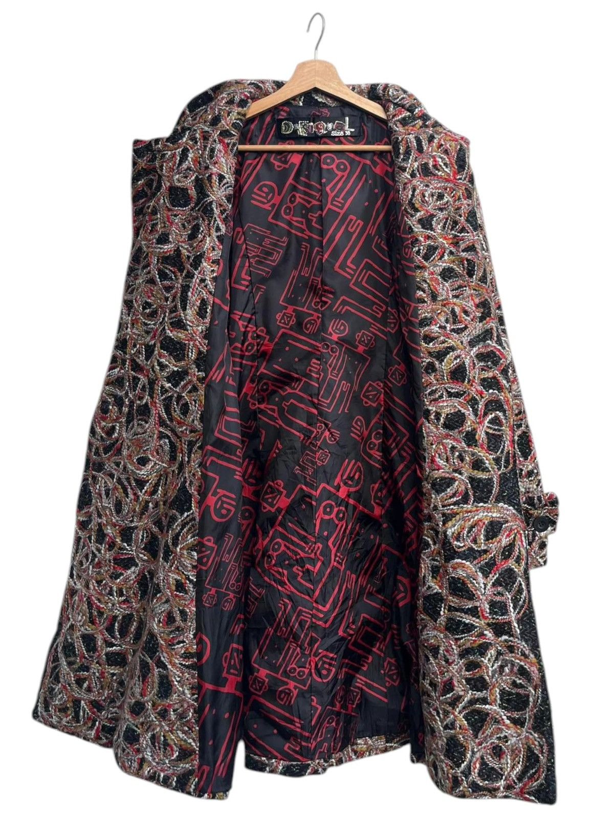 Desigual Desigual Twisted Boucle Fitted Coat Size 38 Size M / US 6-8 / IT 42-44 - 6 Thumbnail