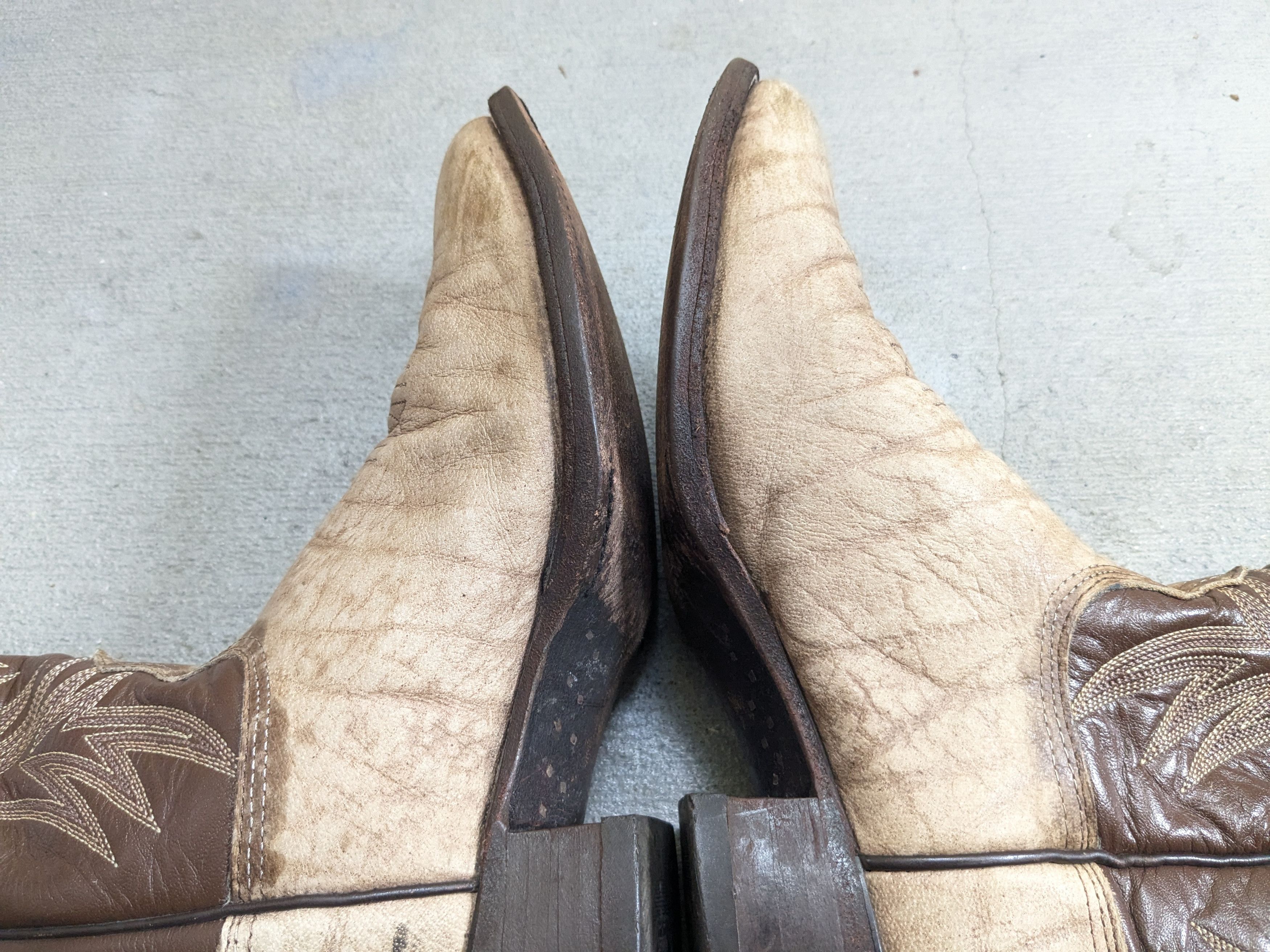 Nocona Boots Nocona Cowboy Boots 9 D Gray Leather Western Elephant Print Size US 8.5 / EU 41-42 - 10 Thumbnail