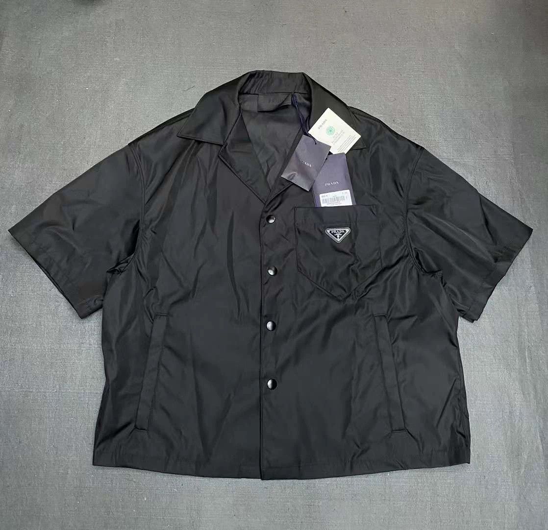 Prada Prada 23SS Nylon Shirt with Triangle Logo Size US M / EU 48-50 / 2 - 1 Thumbnail