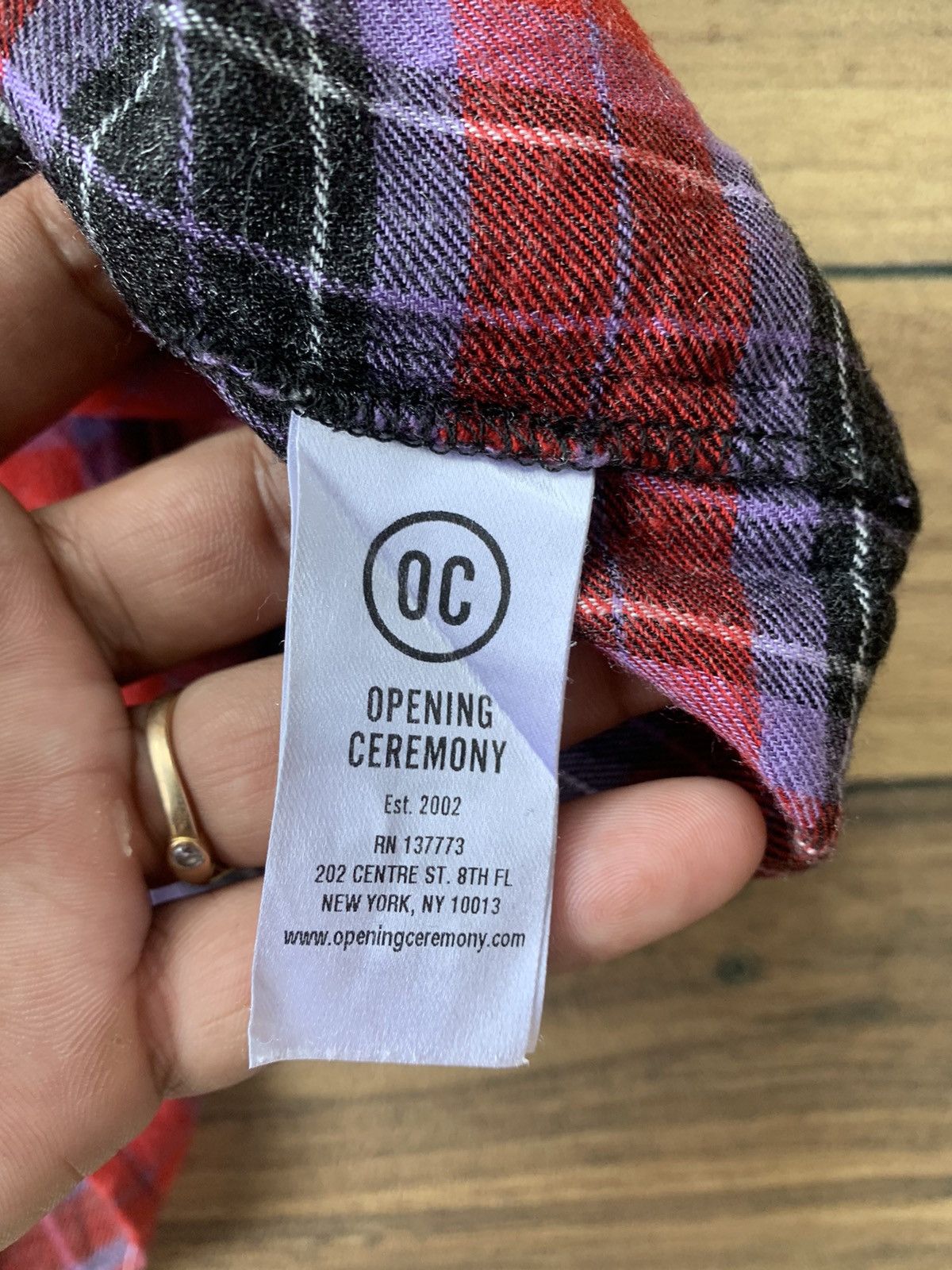 Opening Ceremony Opening ceremony oversized neck plaid blouse Size L / US 10 / IT 46 - 6 Thumbnail