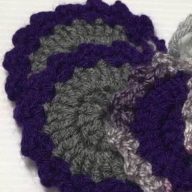 Handmade NWT Handmade Crocheted Facial Scrubbies by Dawny Set of 4 Size ONE SIZE - 4 Thumbnail