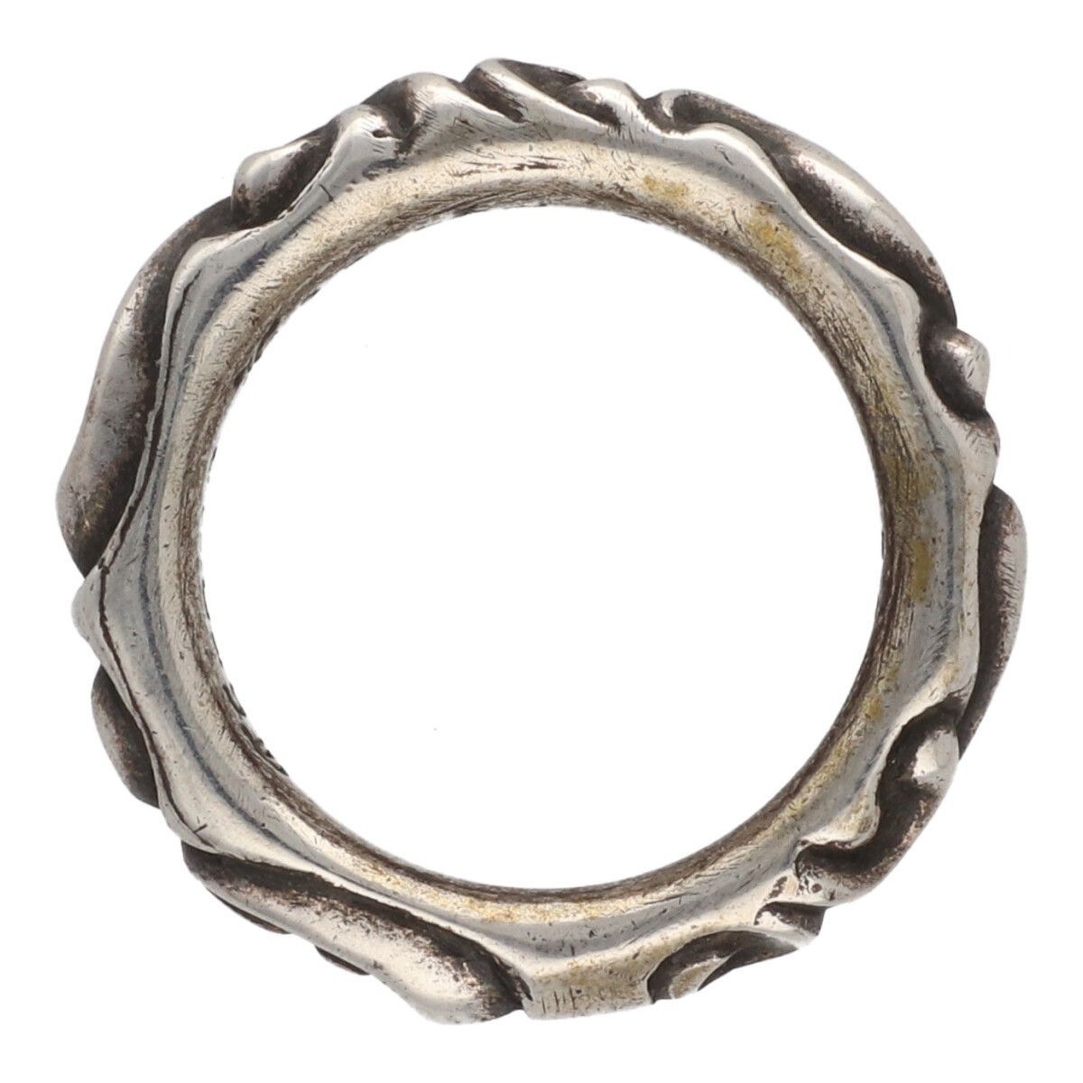 Chrome Hearts RARE SIZE! 10 CHROME HEARTS SCROLL BAND RING silver Size ONE SIZE - 8 Thumbnail
