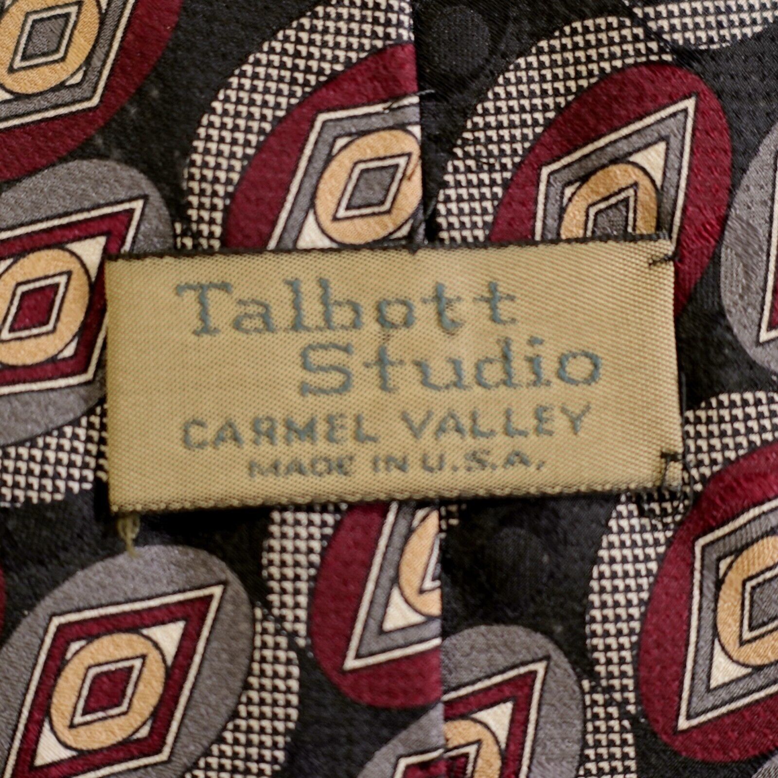 Robert Talbott Robert Talbott Carmel Valley USA Black Jacquard Print Abstra Size ONE SIZE - 3 Thumbnail