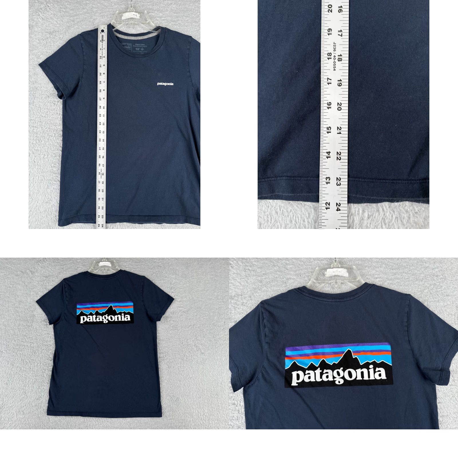 Patagonia Patagonia Shirt Mens XS Blue Short Sleeve 100% Cotton Crew Neck Logo Embroidered All Seasons 90s American Designer Sports Mens Shirt Size US XS / EU 42 / 0 - 9 Thumbnail