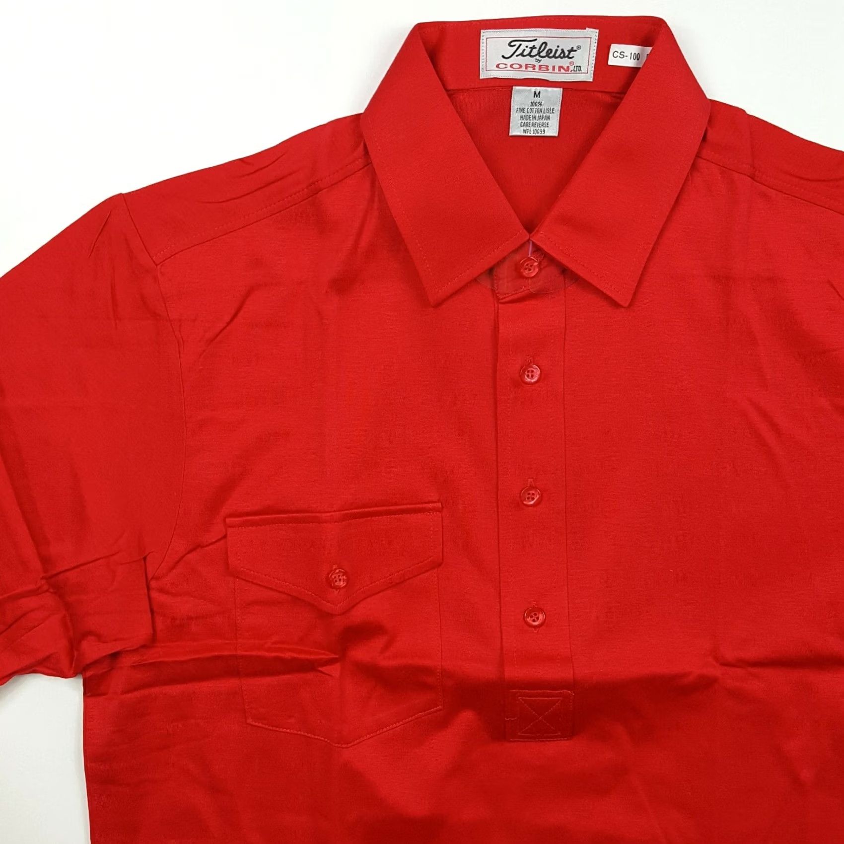 Titleist VINTAGE Titleist Golf Shirt M Red Short Sleeve Collar Polo Mens Regular Button Size US M / EU 48-50 / 2 - 3 Thumbnail
