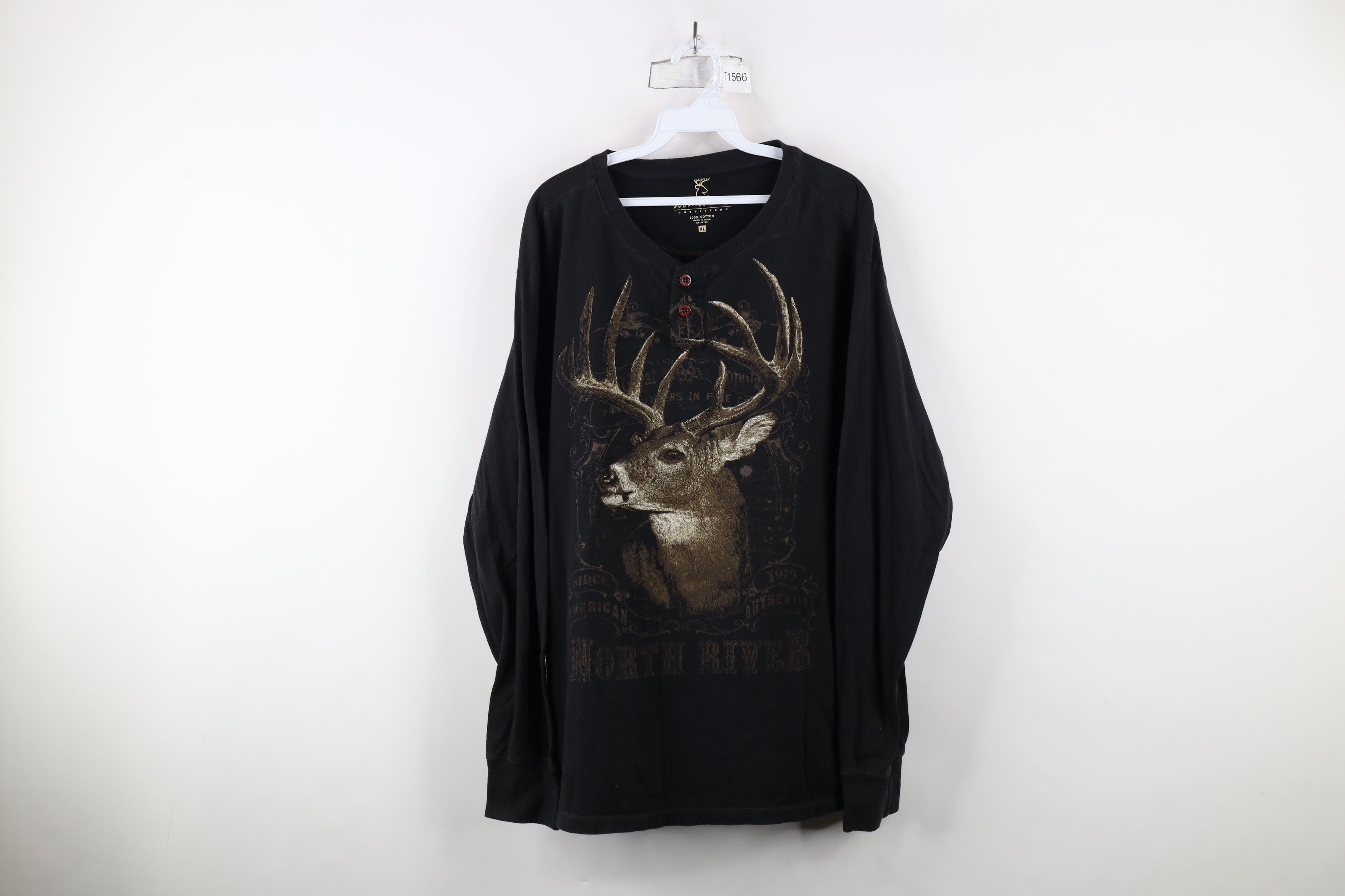Vintage Vintage Y2K Streetwear Nature Long Sleeve Henley T-Shirt Size US XL / EU 56 / 4 - 1 Thumbnail