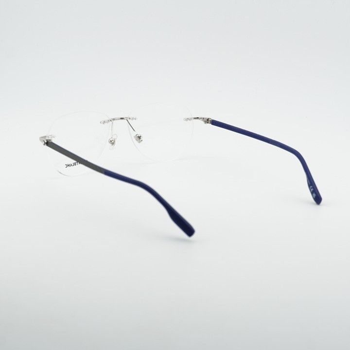 Montblanc Montblanc MB0186O 002 Eyeglasses Silver 56mm Round Frame Size ONE SIZE - 11 Thumbnail