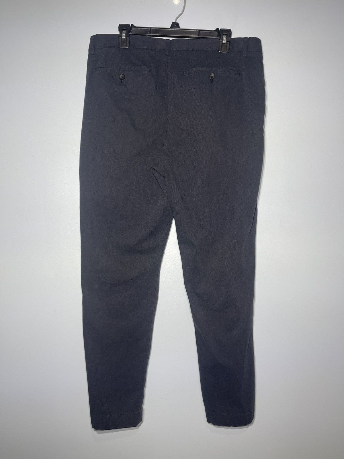 Banana Republic Banana Republic Slim Fit 36x30 Cotton Navy Trousers Dress Size US 36 / EU 52 - 3 Thumbnail
