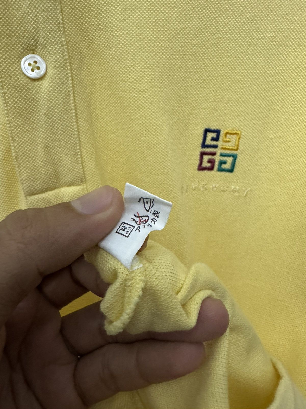 Givenchy Vintage Givenchy Embroidery Logo Polo Shirt Size US L / EU 52-54 / 3 - 4 Thumbnail