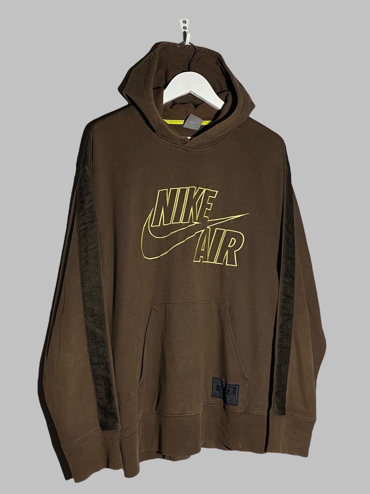 Nike 🔥 VINTAGE 2000s NIKE AIR OVERSIZED HOODIE TRAVIS SCOTT VIBES Size US L / EU 52-54 / 3 - 2 Thumbnail