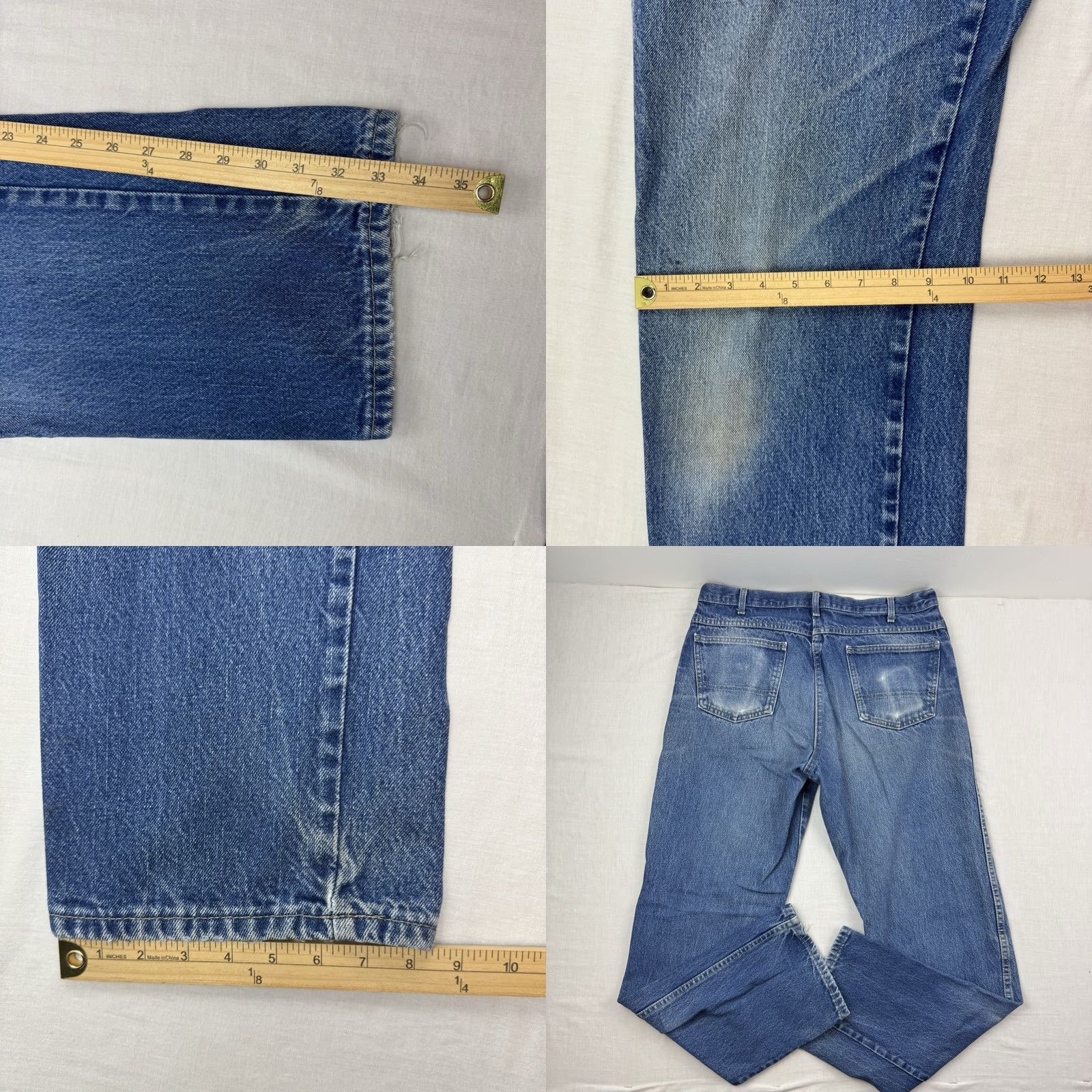 Dickies VINTAGE Dickies Jeans Adult 36x34 Relaxed Fit Faded Worn Workwear Hipster Y2K Blue Mens Jeans Size US 36 / EU 52 - 9 Thumbnail