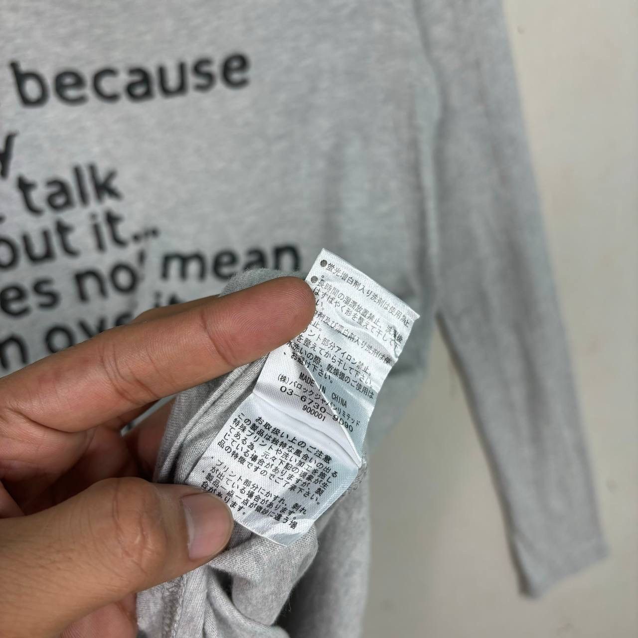 SLY SLY Archive Graphic Long Sleeve Top Grey Y2K Japan Size 1 Size US S / EU 44-46 / 1 - 7 Thumbnail