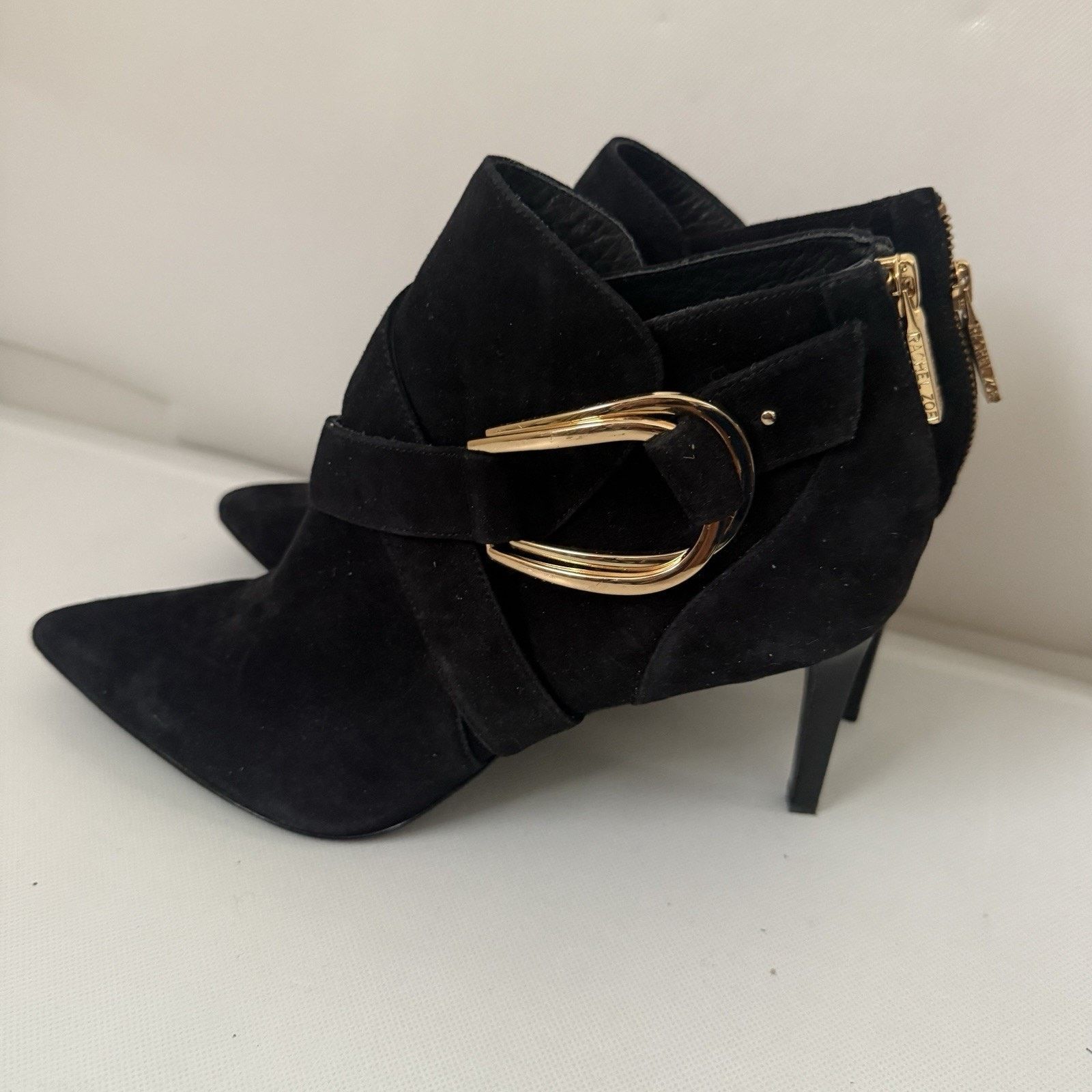 Rachel Zoe Rachel Zoe Suede Heel Bootie Buckle Ankle Sophisticated City Size US 9.5 / IT 39.5 - 3 Thumbnail