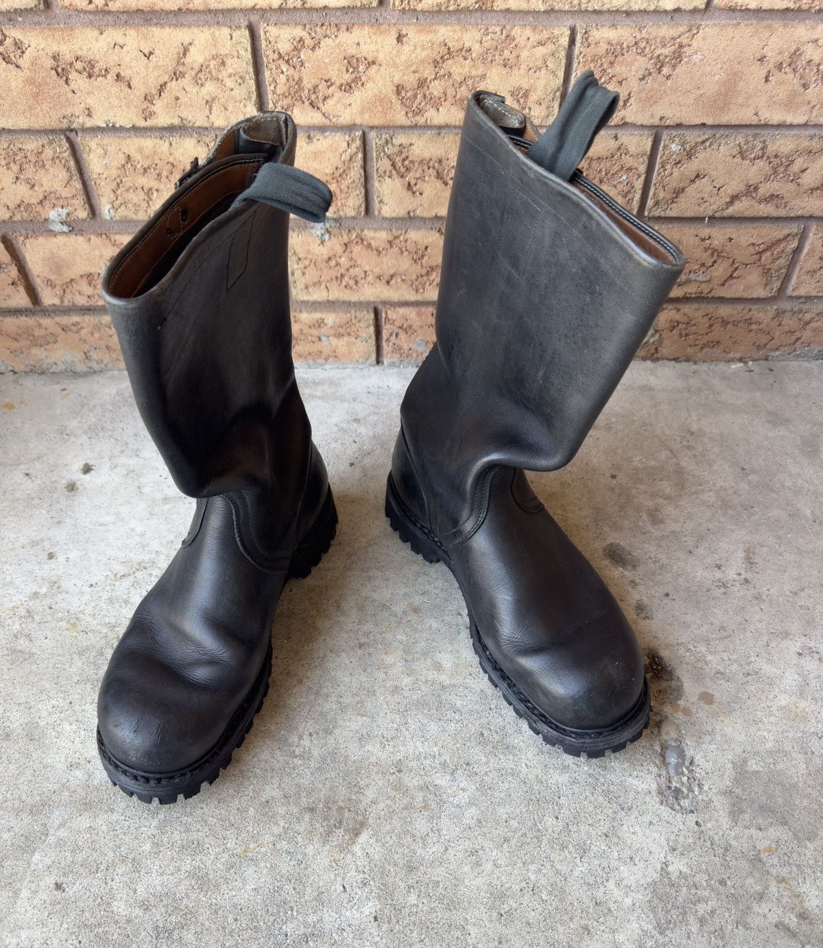 Vintage WW2 Military Leather Combat Boots Size US 10 / EU 43 - 8 Thumbnail