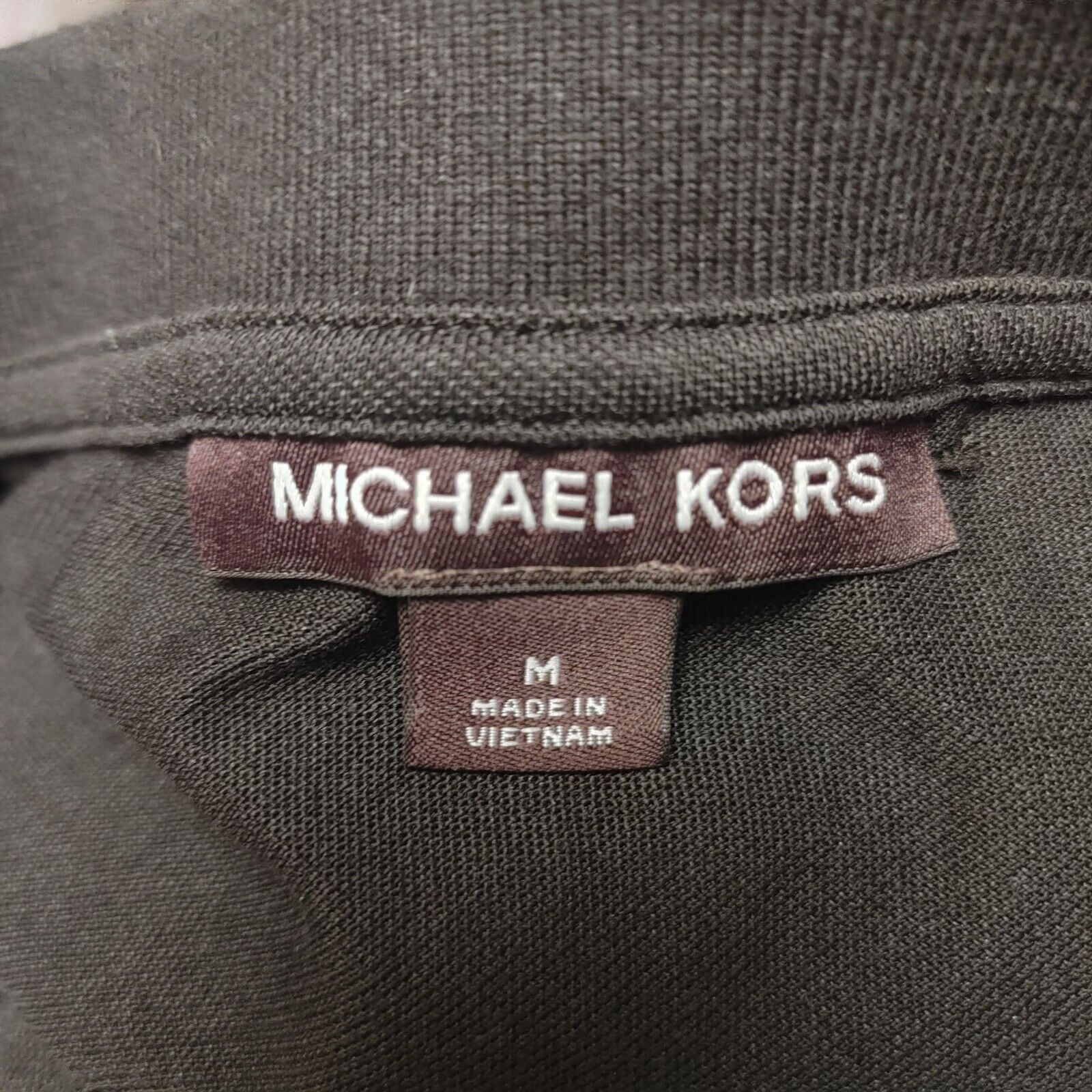 Michael Kors Michael Kors Men's Duo-Tone Black/White Short Sleeve Half Bu Size US M / EU 48-50 / 2 - 3 Thumbnail