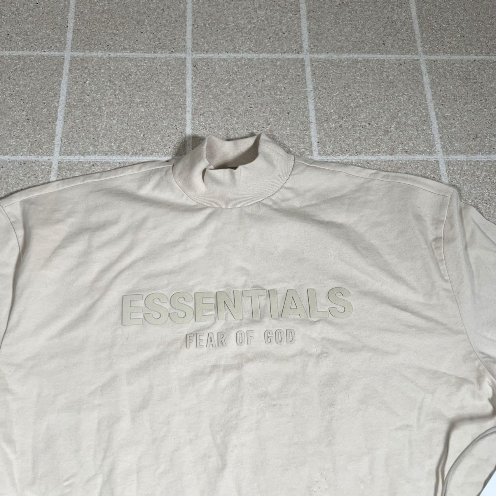 Essentials ESSENTIALS Fear of God Tee Dress “Egg Shell” - White XS Shirt Dress Womens Long Shell Tee Dress Size XS Size XS / US 0-2 / IT 36-38 - 3 Thumbnail